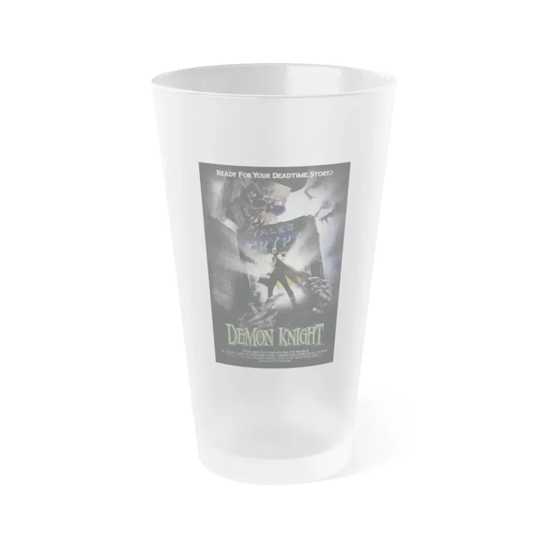 TALES FROM THE CRYPT PRESENTS DEMON KNIGHT 1995 Movie Poster - Frosted Pint Glass 16oz Default Title - Go Mug Yourself