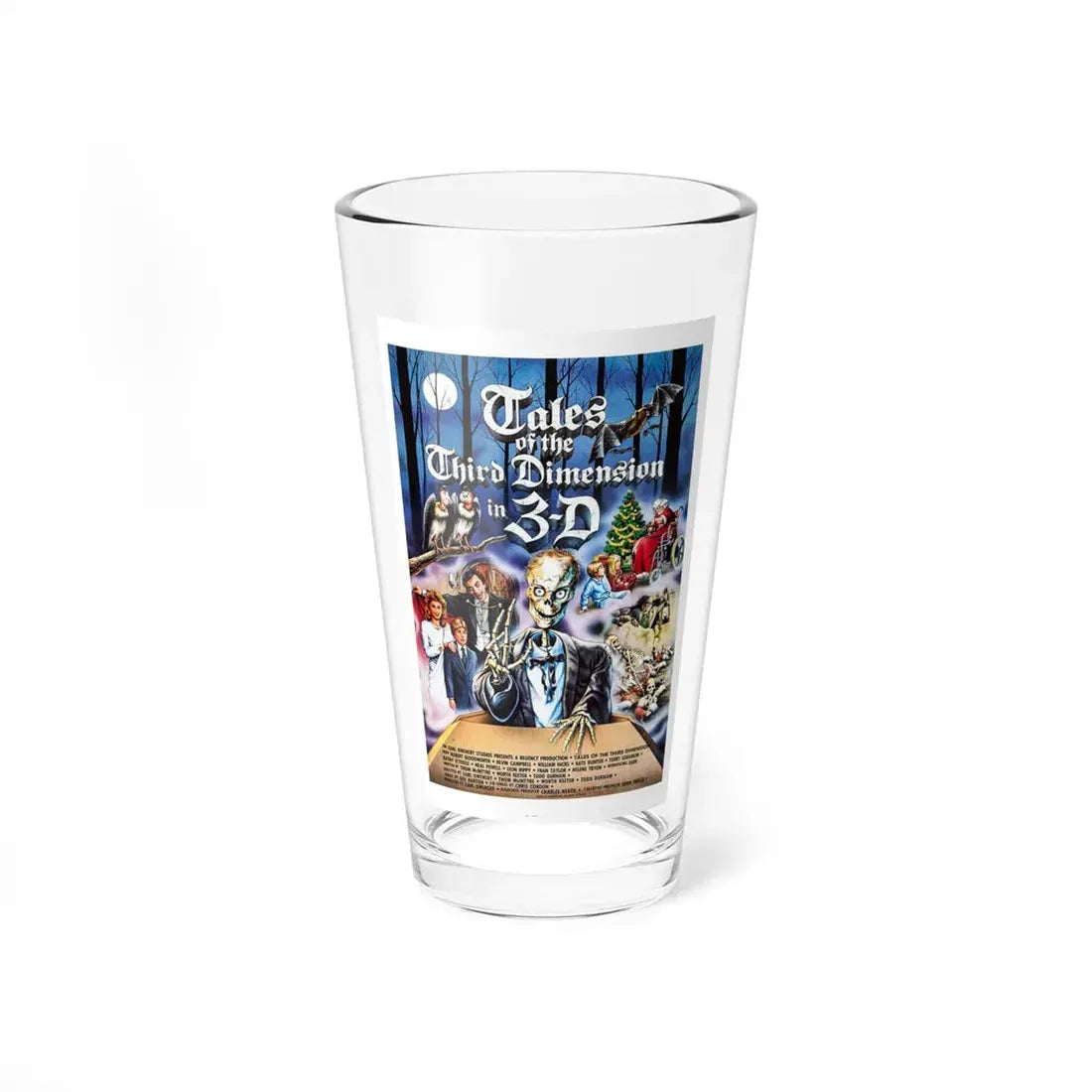TALES OF THE THIRD DIMENSION 1984 Movie Poster - Pint Glass 16oz 16oz - Go Mug Yourself
