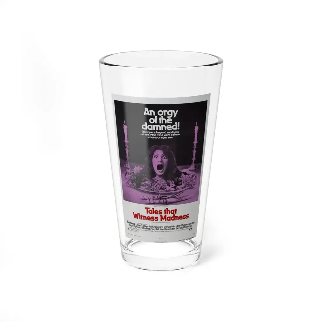TALES THAT WITNESSED MADNESS 1973 Movie Poster - Pint Glass 16oz 16oz - Go Mug Yourself