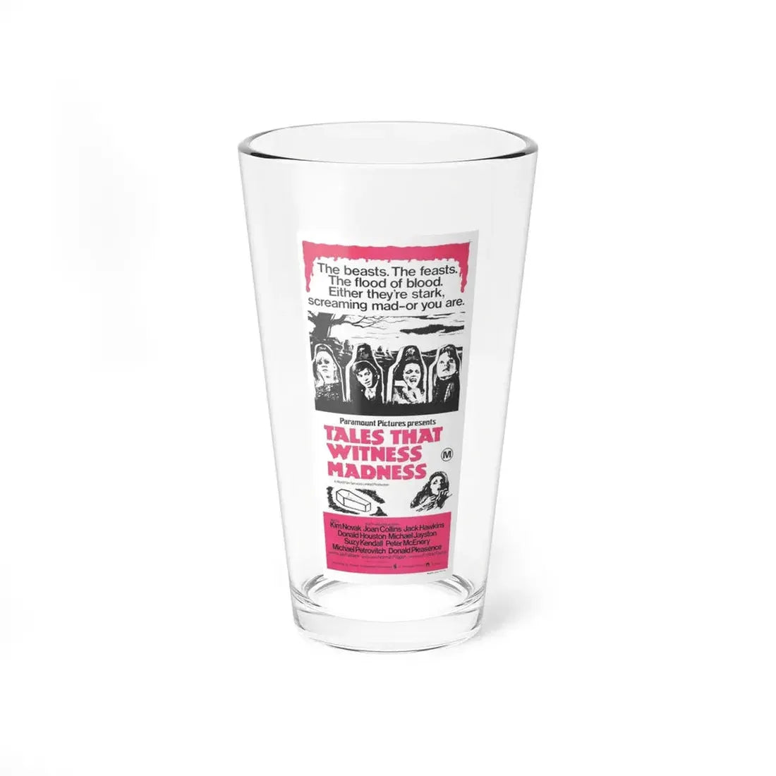TALES THAT WITNESSED MADNESS (2) 1973 Movie Poster - Pint Glass 16oz 16oz - Go Mug Yourself
