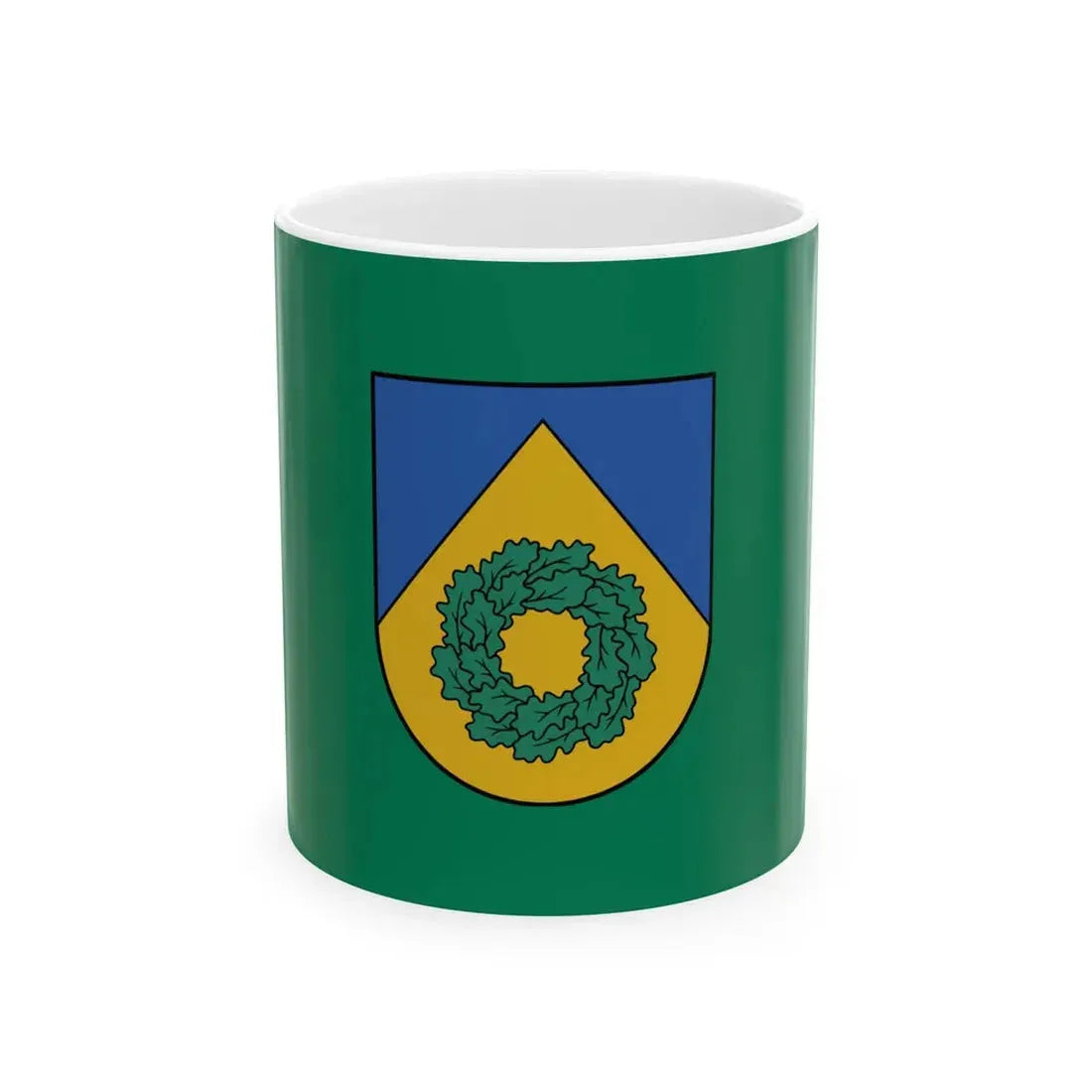 Talsu novada karogs (Latvia) White Coffee Mug 11oz - Go Mug Yourself