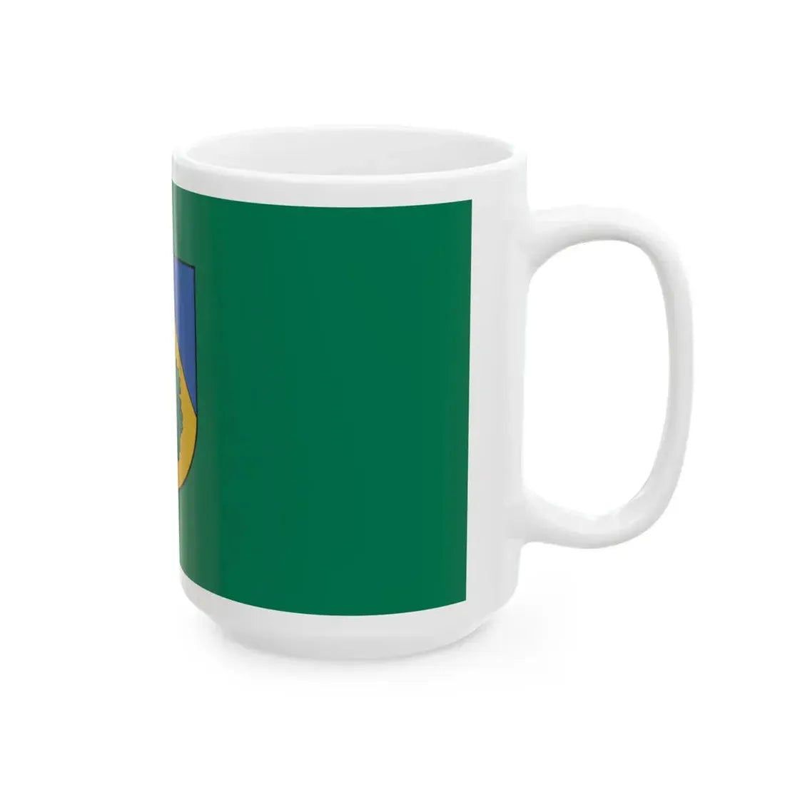 Talsu novada karogs (Latvia) White Coffee Mug - Go Mug Yourself