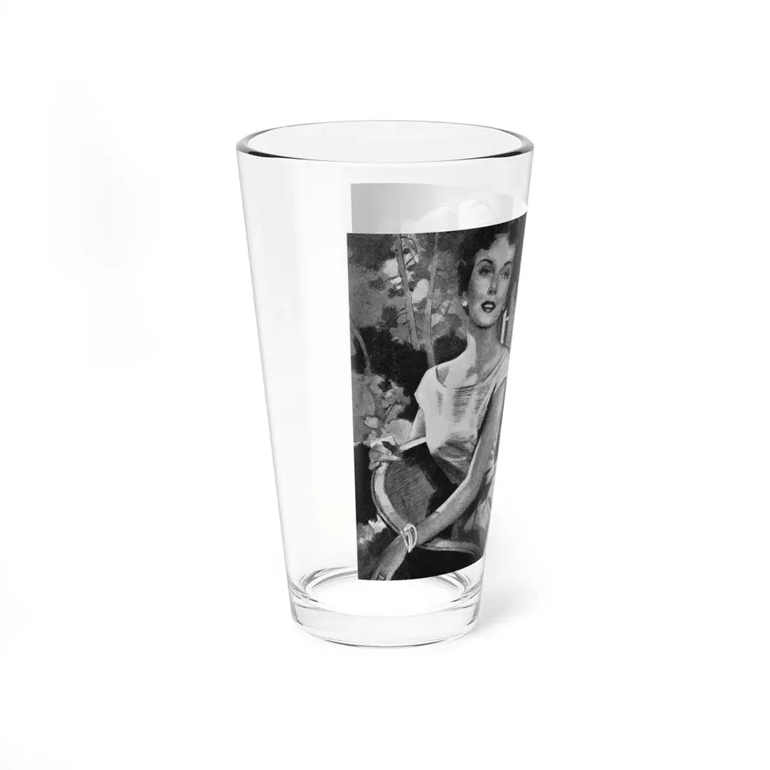 Tangle In Sunshine by Rosalind Brett (1), Woman And Home magazine, 1957 (Magazine Illustration) Pint Glass 16oz - Go Mug Yourself