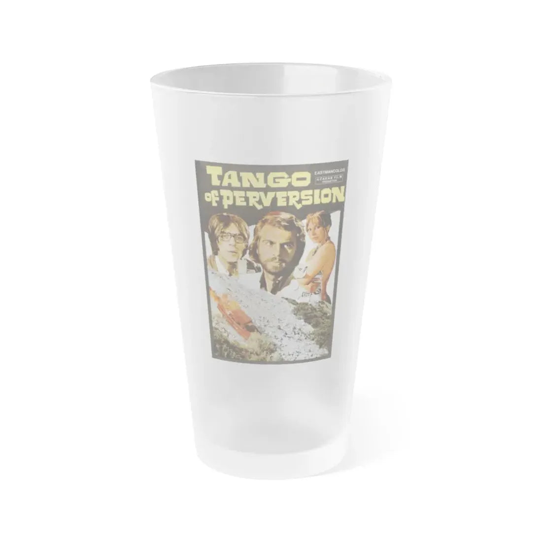 TANGO OF PERVERSION 1973 Movie Poster - Frosted Pint Glass 16oz Default Title - Go Mug Yourself