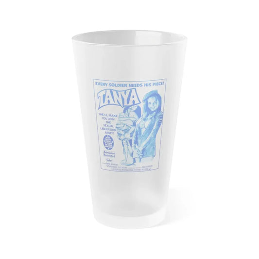 TANYA 1976 Movie Poster - Frosted Pint Glass 16oz Default Title - Go Mug Yourself