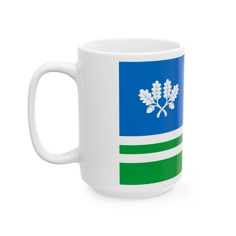 Tapa valla lipp (Estonia) White Coffee Mug - Go Mug Yourself