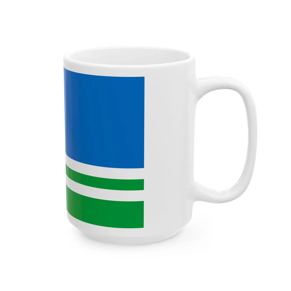 Tapa valla lipp (Estonia) White Coffee Mug - Go Mug Yourself