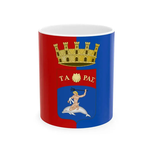 Taranto-Bandiera (Italy) White Coffee Mug 11oz - Go Mug Yourself