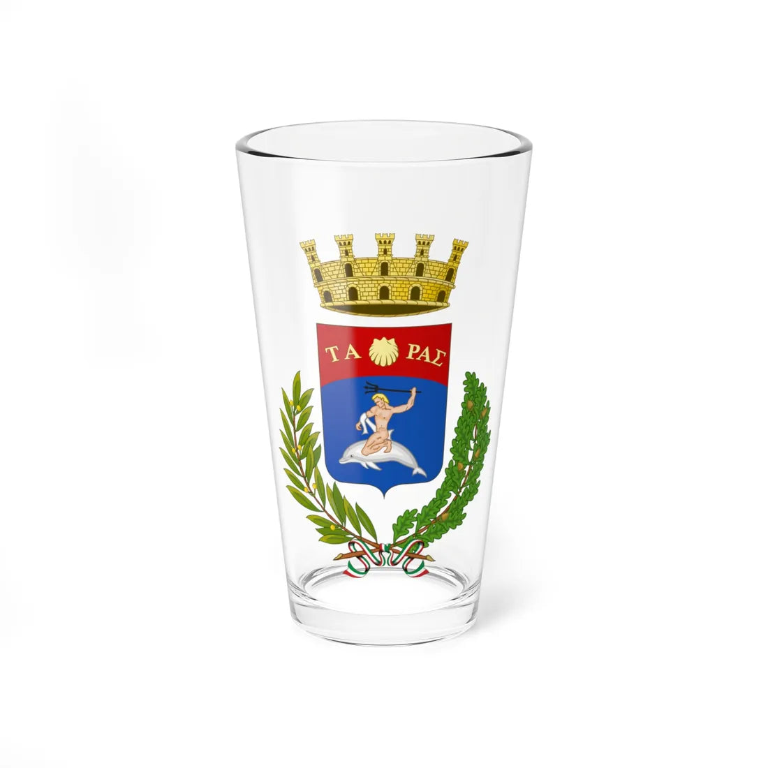 Taranto-Stemma (Italy) (Coat of Arms) Pint Glass 16oz 16oz - Go Mug Yourself