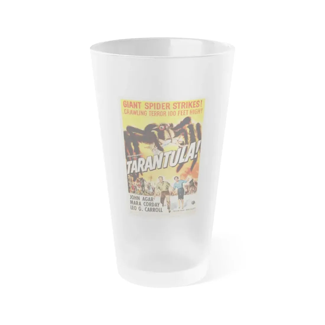 TARANTULA! 1955 Movie Poster - Frosted Pint Glass 16oz Default Title - Go Mug Yourself