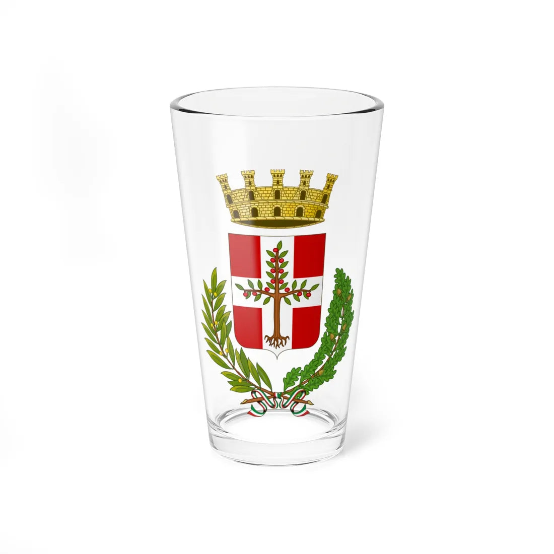 Tarquinia-Stemma (Italy) (Coat of Arms) Pint Glass 16oz 16oz - Go Mug Yourself