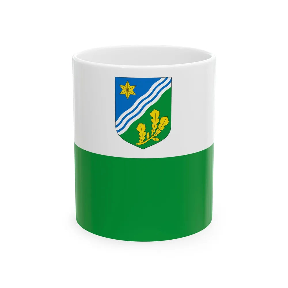 Tartumaa lipp (Estonia) White Coffee Mug 11oz - Go Mug Yourself