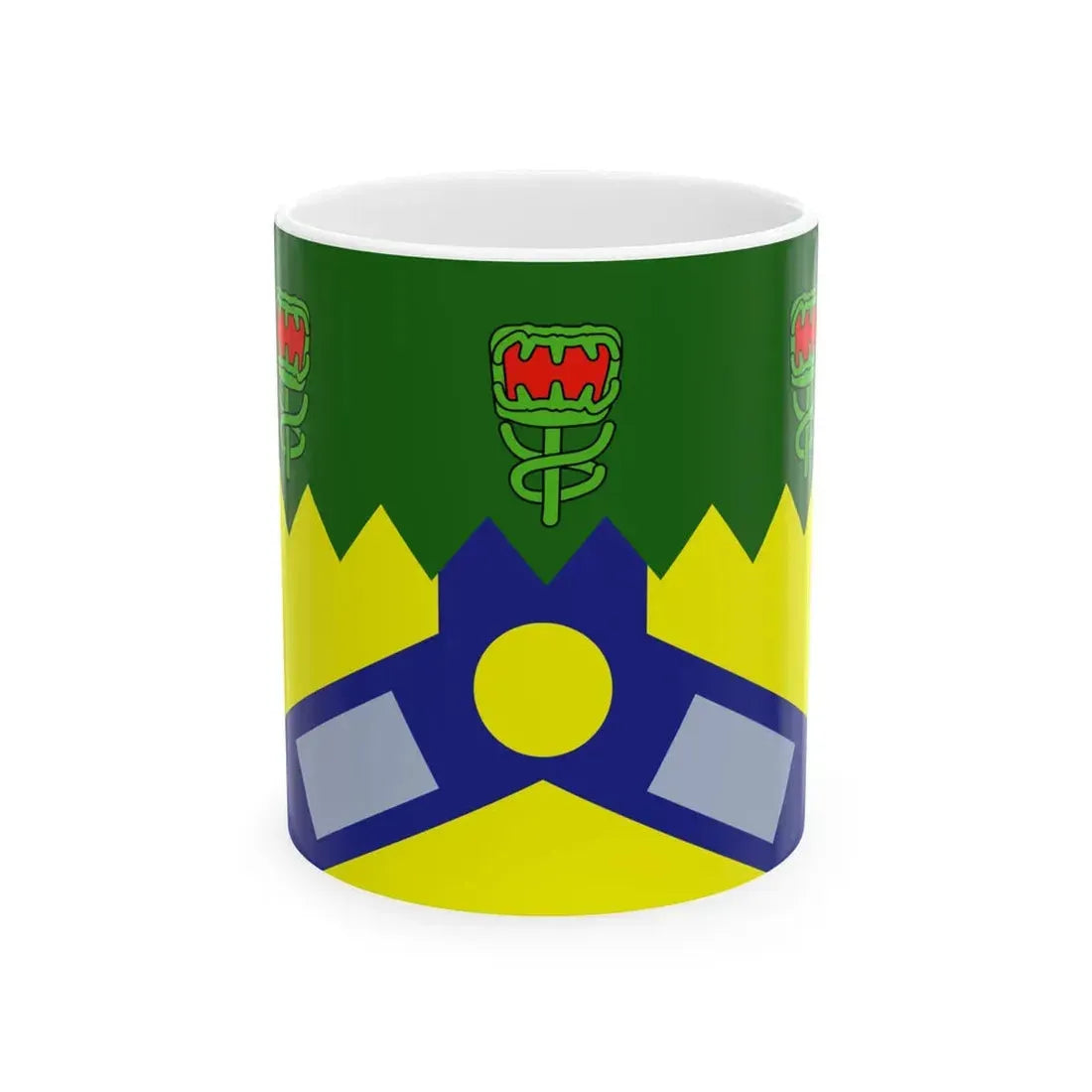 Tasmania Launceston City Flag (Australia) White Coffee Mug 11oz - Go Mug Yourself