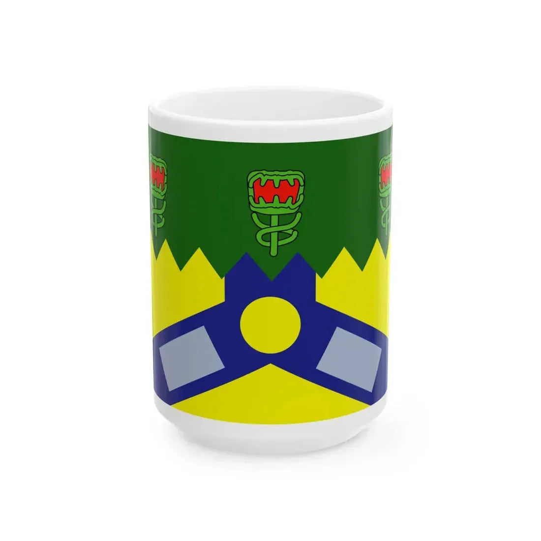 Tasmania Launceston City Flag (Australia) White Coffee Mug 15oz - Go Mug Yourself
