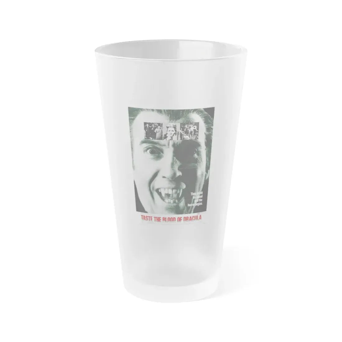 TASTE THE BLOOD OF DRACULA (2) 1970 Movie Poster - Frosted Pint Glass 16oz Default Title - Go Mug Yourself