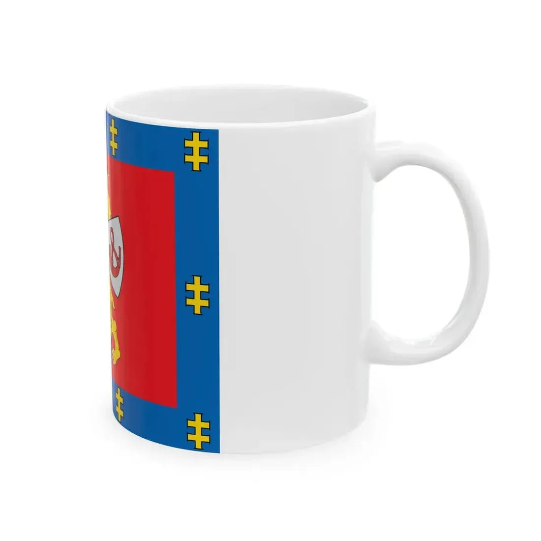 Taurage County flag (Lithuania) White Coffee Mug - Go Mug Yourself