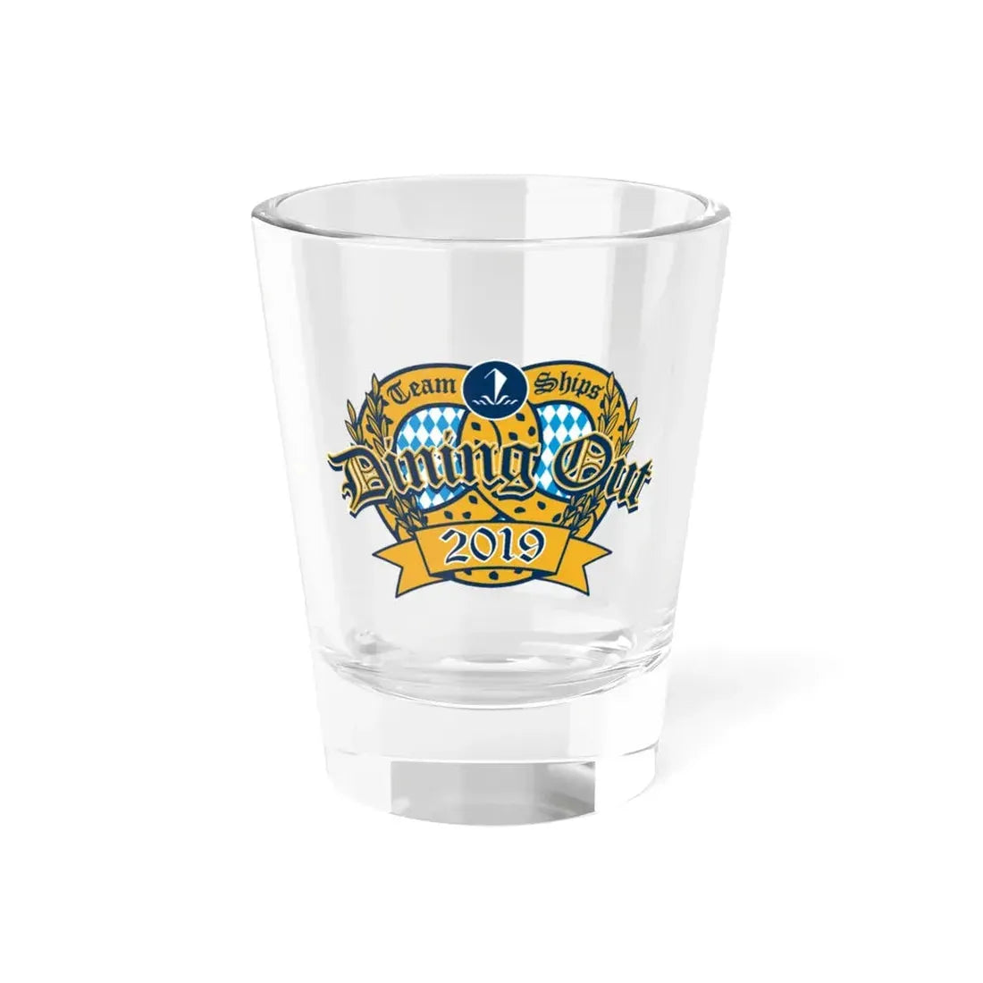 Team Ships Dining Out 2019 (U.S. Navy) Shot Glass 1.5oz 1.5oz - Go Mug Yourself