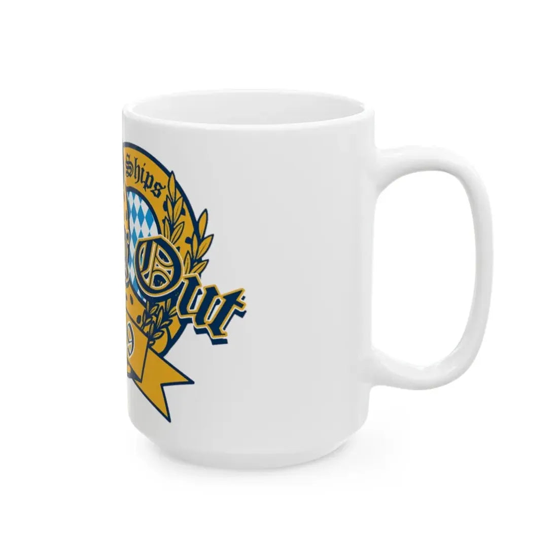 Team Ships Dining Out 2019 (U.S. Navy) White Coffee Mug - Go Mug Yourself