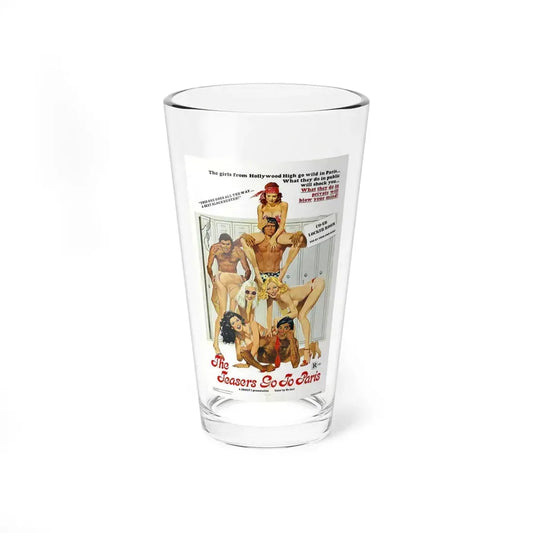 TEASERS GO TO PARIS 1977 Movie Poster - Pint Glass 16oz 16oz - Go Mug Yourself