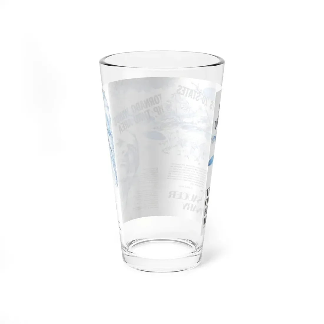 Ted Owens - Flying Saucer Missionary, Saga magazine, March 1971 (Magazine Illustration) Pint Glass 16oz - Go Mug Yourself