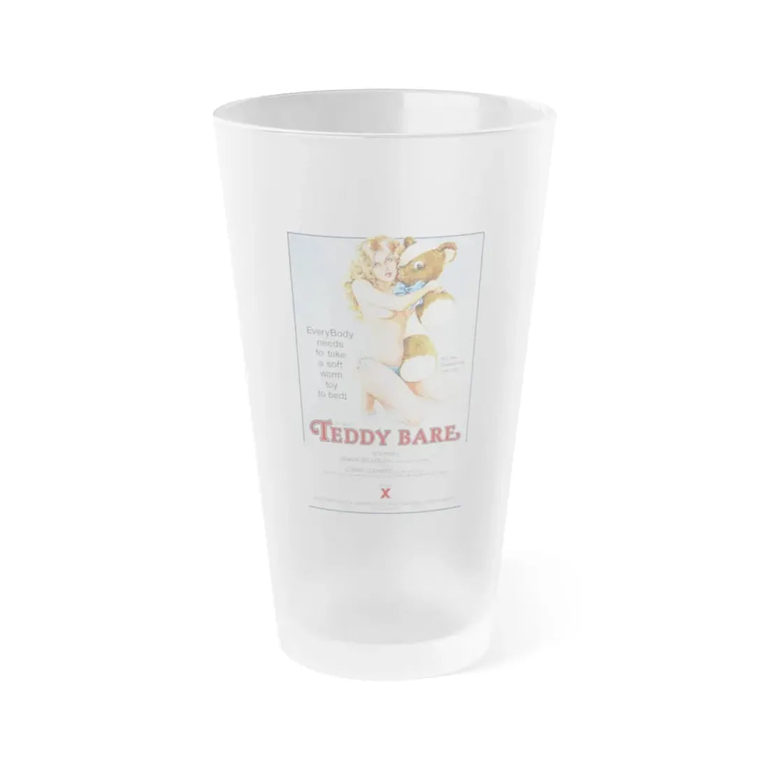 TEDDY BARE 1978 Movie Poster - Frosted Pint Glass 16oz Default Title - Go Mug Yourself