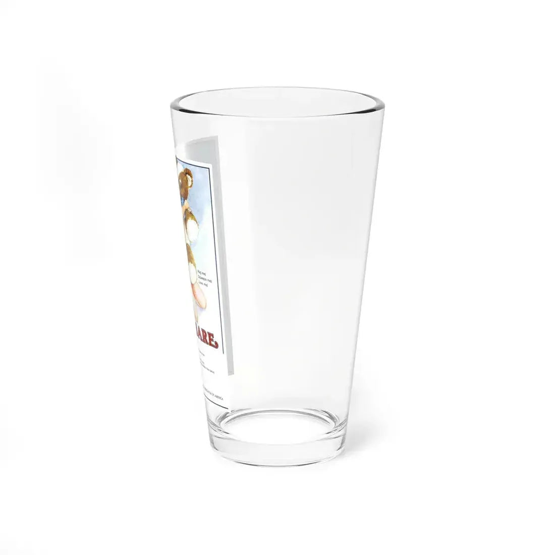 TEDDY BARE 1978 Movie Poster - Pint Glass 16oz - Go Mug Yourself