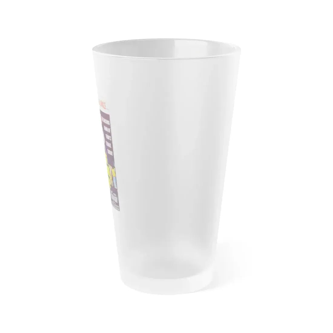 TEENAGE CRIME WAVE 1955 Movie Poster - Frosted Pint Glass 16oz - Go Mug Yourself