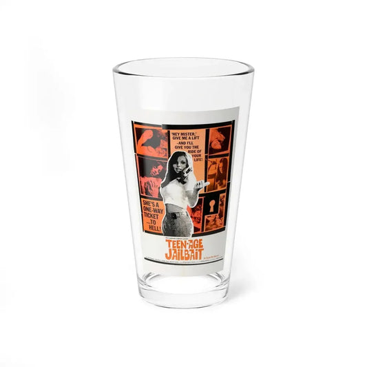 TEENAGE JAILBAIT 1973 Movie Poster - Pint Glass 16oz 16oz - Go Mug Yourself