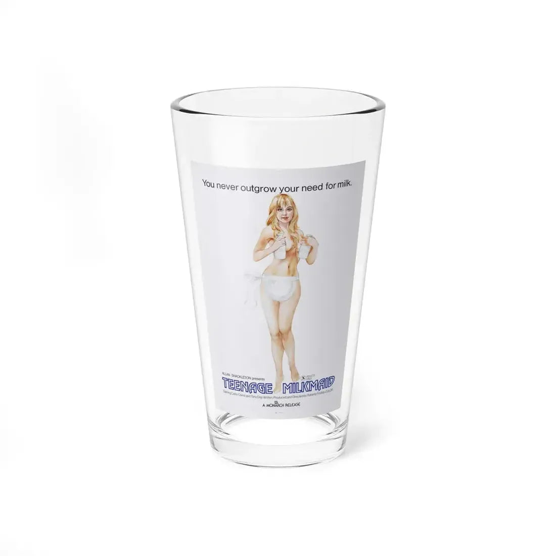 TEENAGE MILKMAID 1973 Movie Poster - Pint Glass 16oz 16oz - Go Mug Yourself