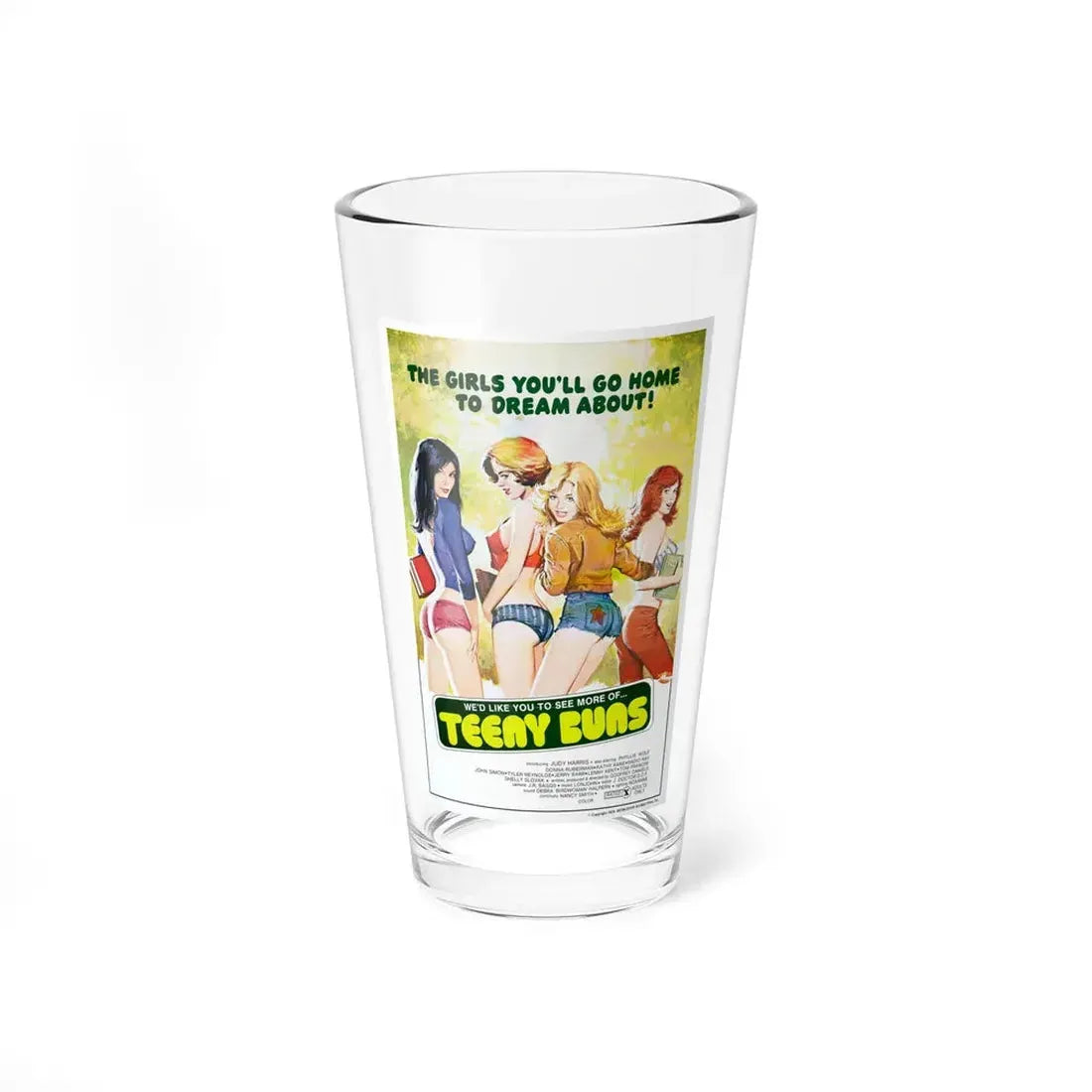TEENY BUNS 1978 Movie Poster - Pint Glass 16oz 16oz - Go Mug Yourself