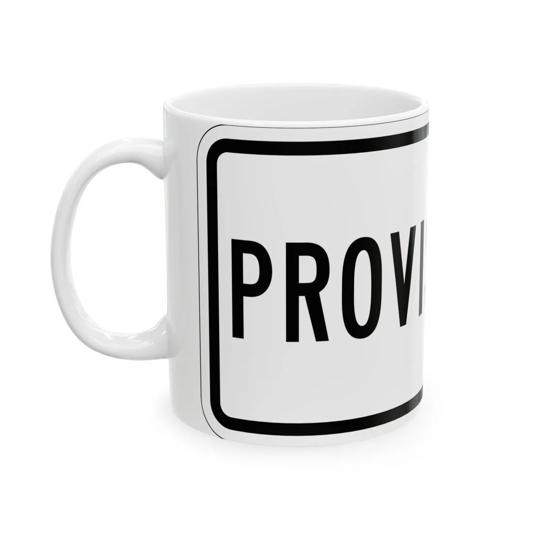Temporary plate es (Puerto Rico) (Road Sign) White Coffee Mug - Go Mug Yourself
