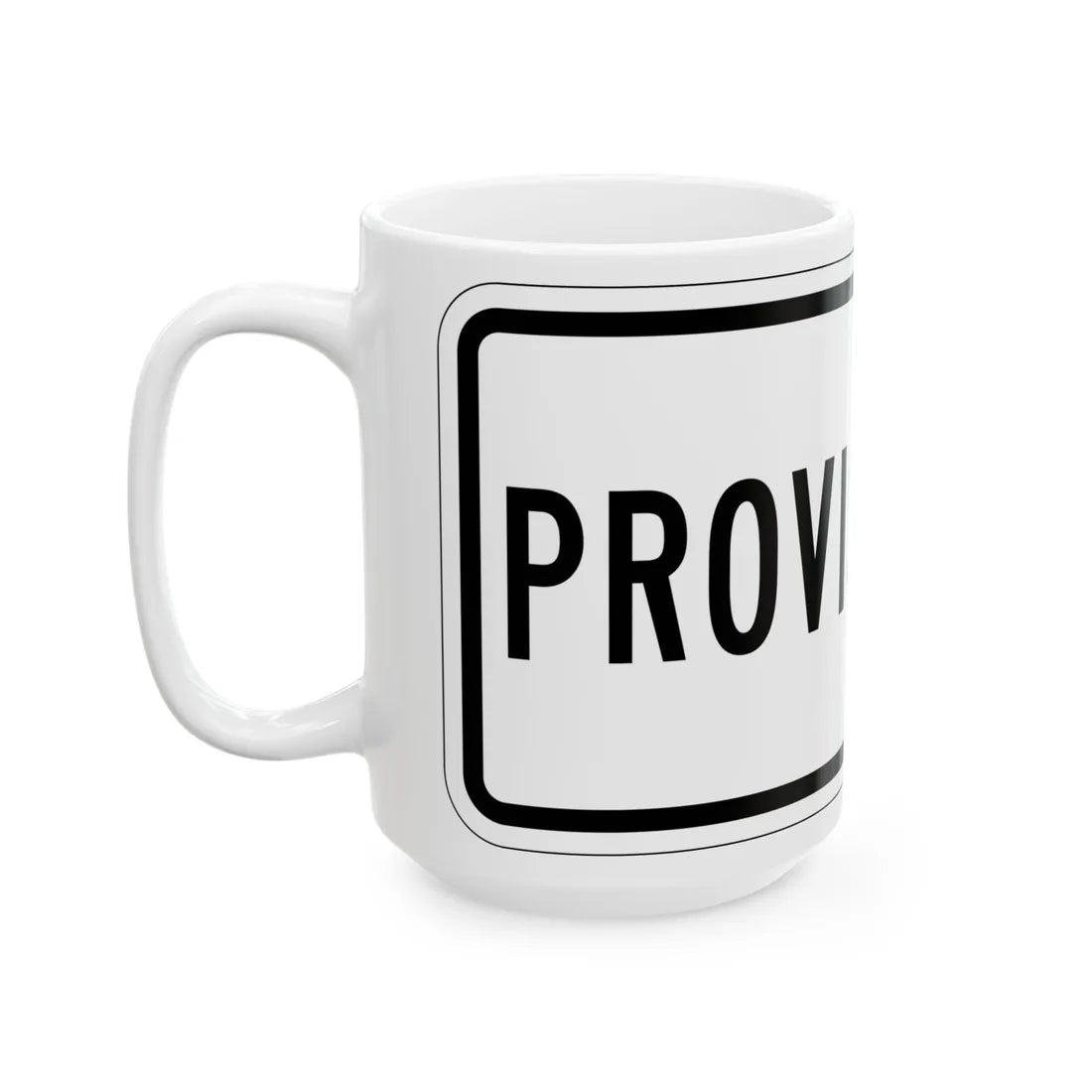Temporary plate es (Puerto Rico) (Road Sign) White Coffee Mug - Go Mug Yourself