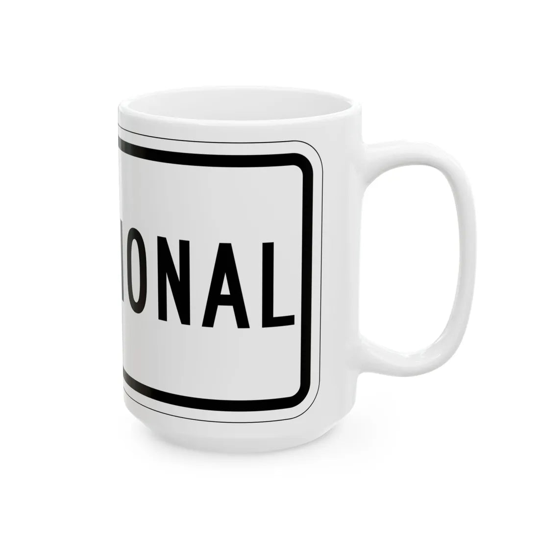 Temporary plate es (Puerto Rico) (Road Sign) White Coffee Mug - Go Mug Yourself