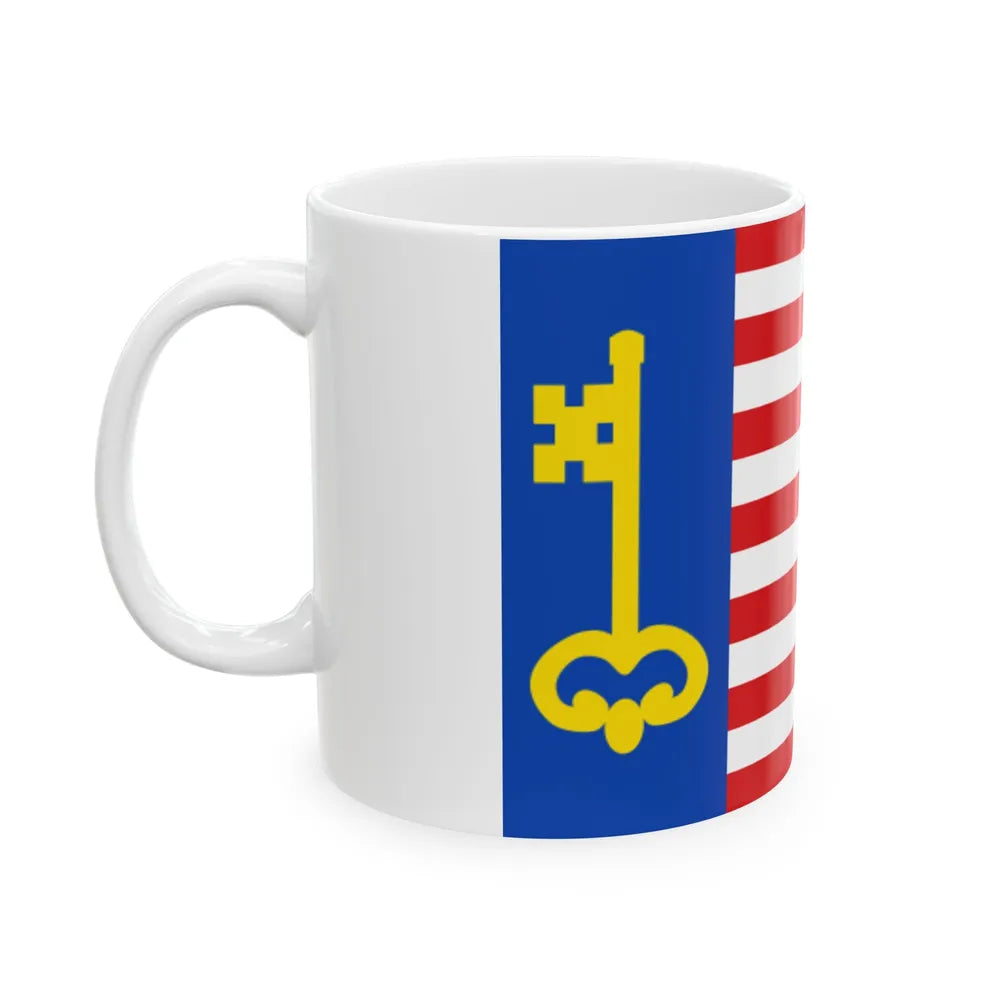 Temse vlag 1971 (Belgium) White Coffee Mug - Go Mug Yourself