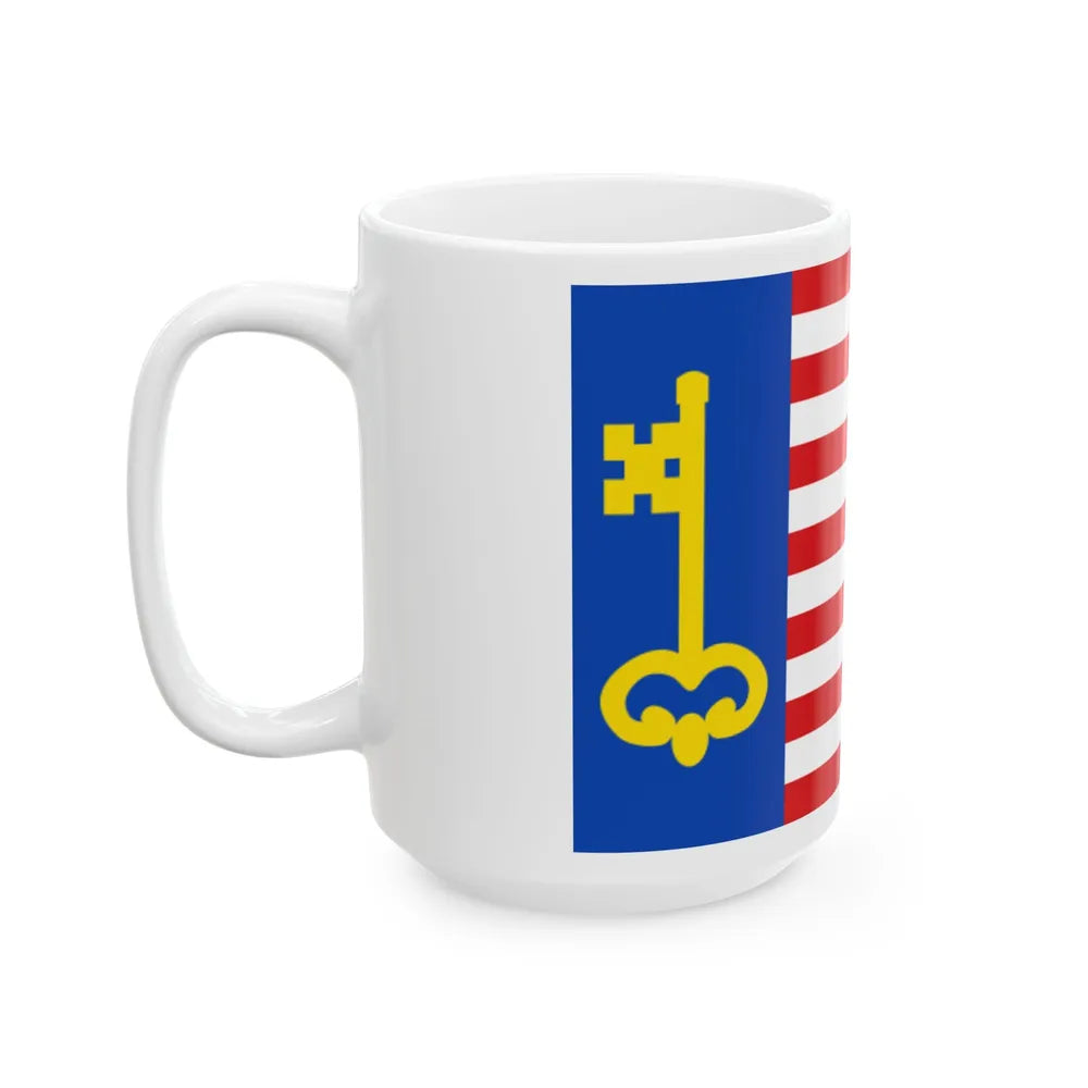 Temse vlag 1971 (Belgium) White Coffee Mug - Go Mug Yourself