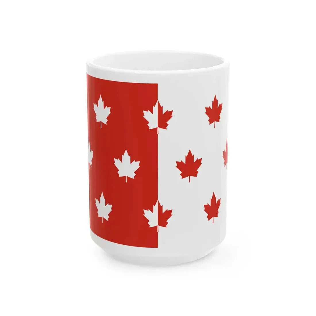 Ten Leaves Flag Proposal (Canada) White Coffee Mug 15oz - Go Mug Yourself