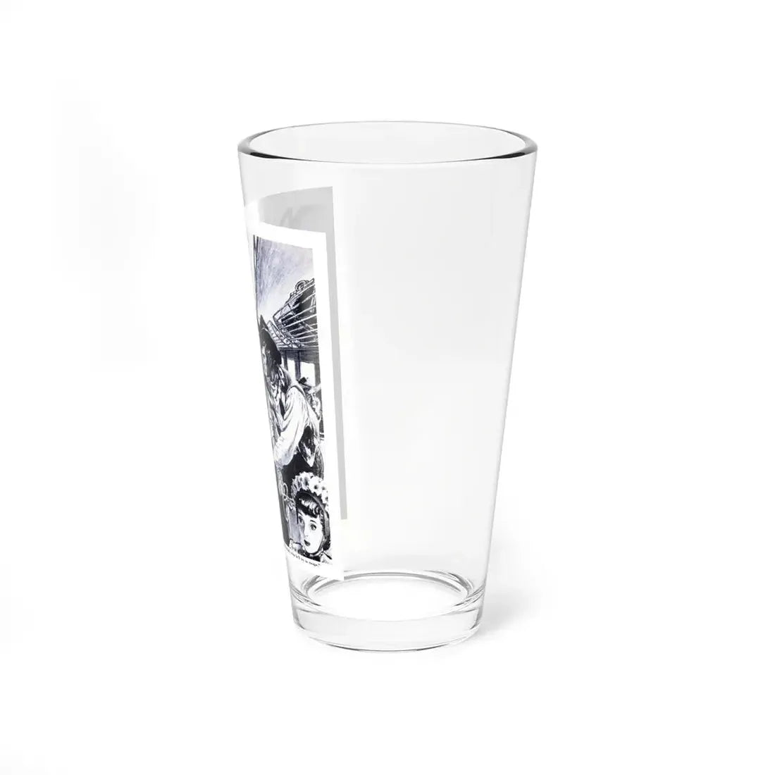 Ten Miles to Death, Bluebook Magazine, March 1956 (Magazine Illustration) Pint Glass 16oz - Go Mug Yourself