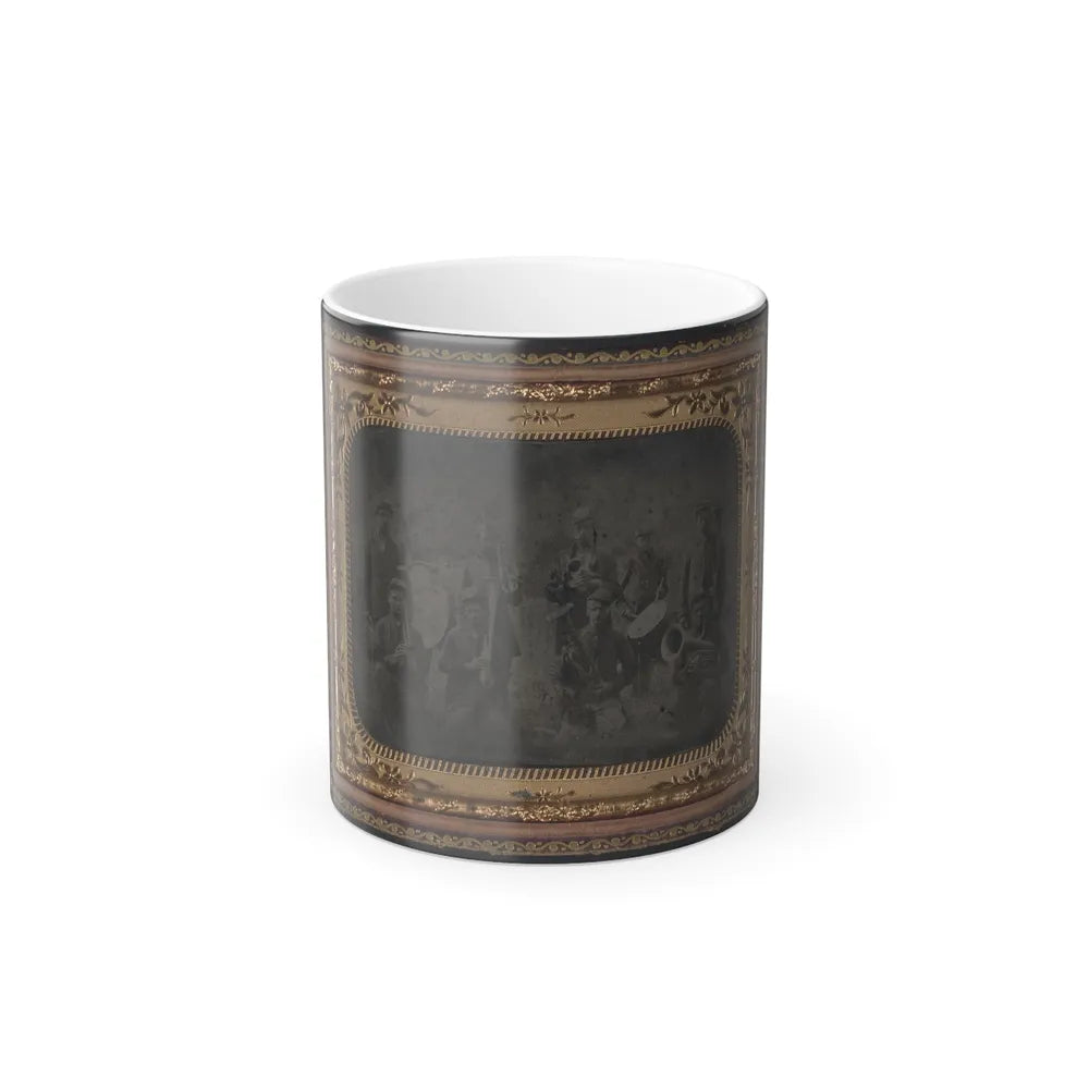 Ten Unidentified Soldiers That Form a Union Regimental Band With Saxhorns and Drums (U.S. Civil War) Color Changing Coffee Mug 11oz-11oz-Go Mug Yourself