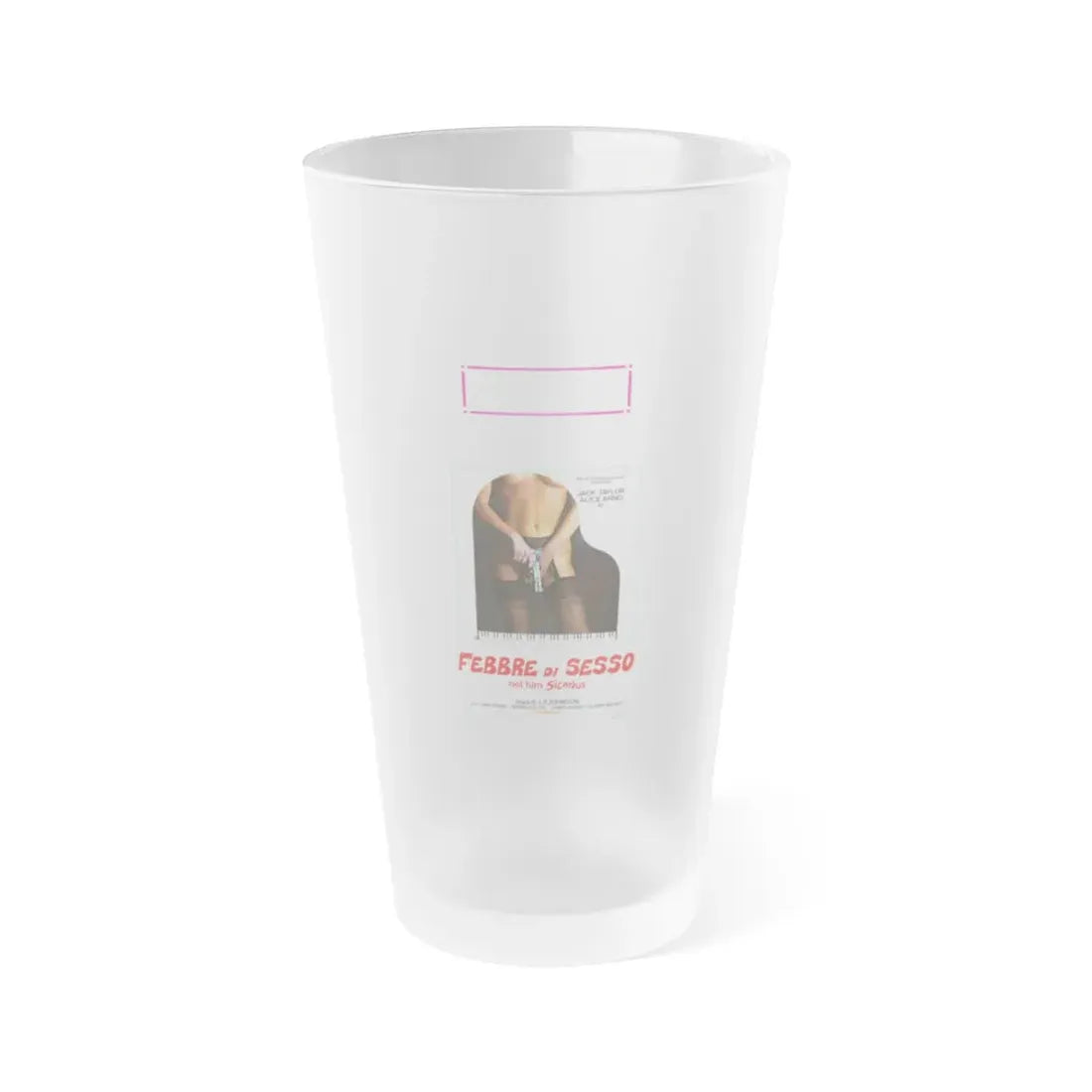 TENDER AND PERVERSE EMANUELLE 1973 Movie Poster - Frosted Pint Glass 16oz Default Title - Go Mug Yourself