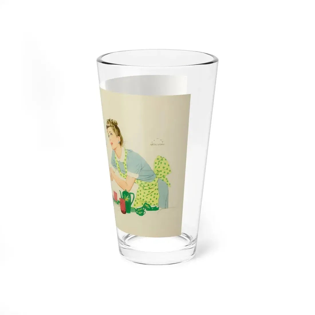 Tender Hands (Magazine Illustration) Pint Glass 16oz - Go Mug Yourself