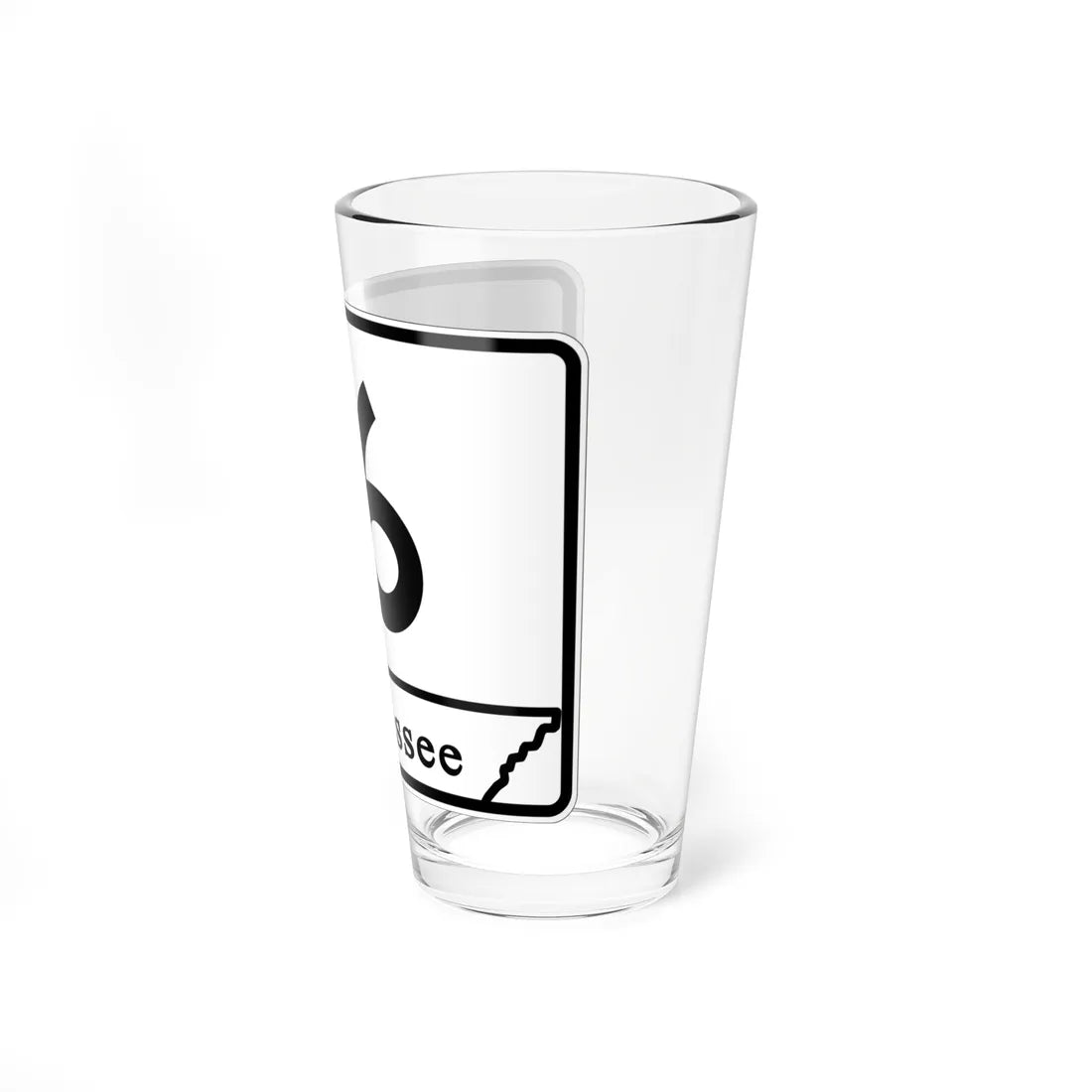 Tennessee 16 (Tennessee) (Road Sign) Pint Glass 16oz - Go Mug Yourself