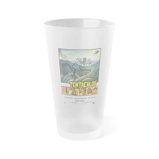 TENTACLES (SPAIN) 1977 Movie Poster - Frosted Pint Glass 16oz 16oz Frosted - Go Mug Yourself