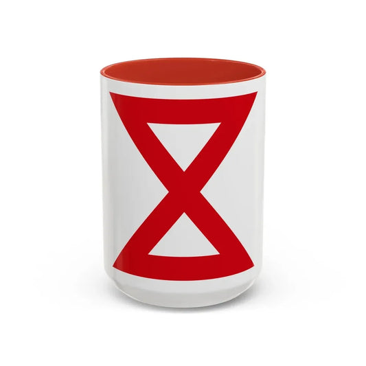 Tenth United States (U.S. Army) Accent Coffee Mug 15oz Red - Go Mug Yourself