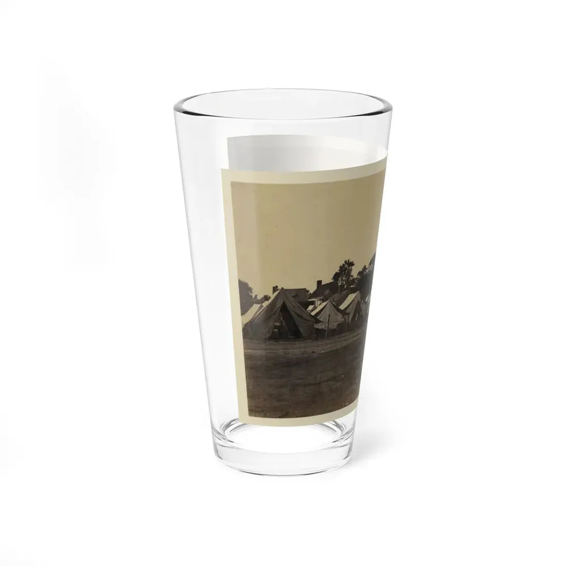 Tents, Possibly Used By Workers At Giesboro Cavalry Depot (U.S. Civil War) Pint Glass 16oz - Go Mug Yourself