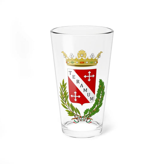 Teramo-Stemma (Italy) (Coat of Arms) Pint Glass 16oz 16oz - Go Mug Yourself