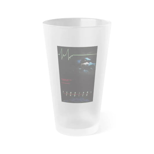 TERMINAL CHOICE (DEATHBED) 1985 Movie Poster - Frosted Pint Glass 16oz 16oz Frosted - Go Mug Yourself