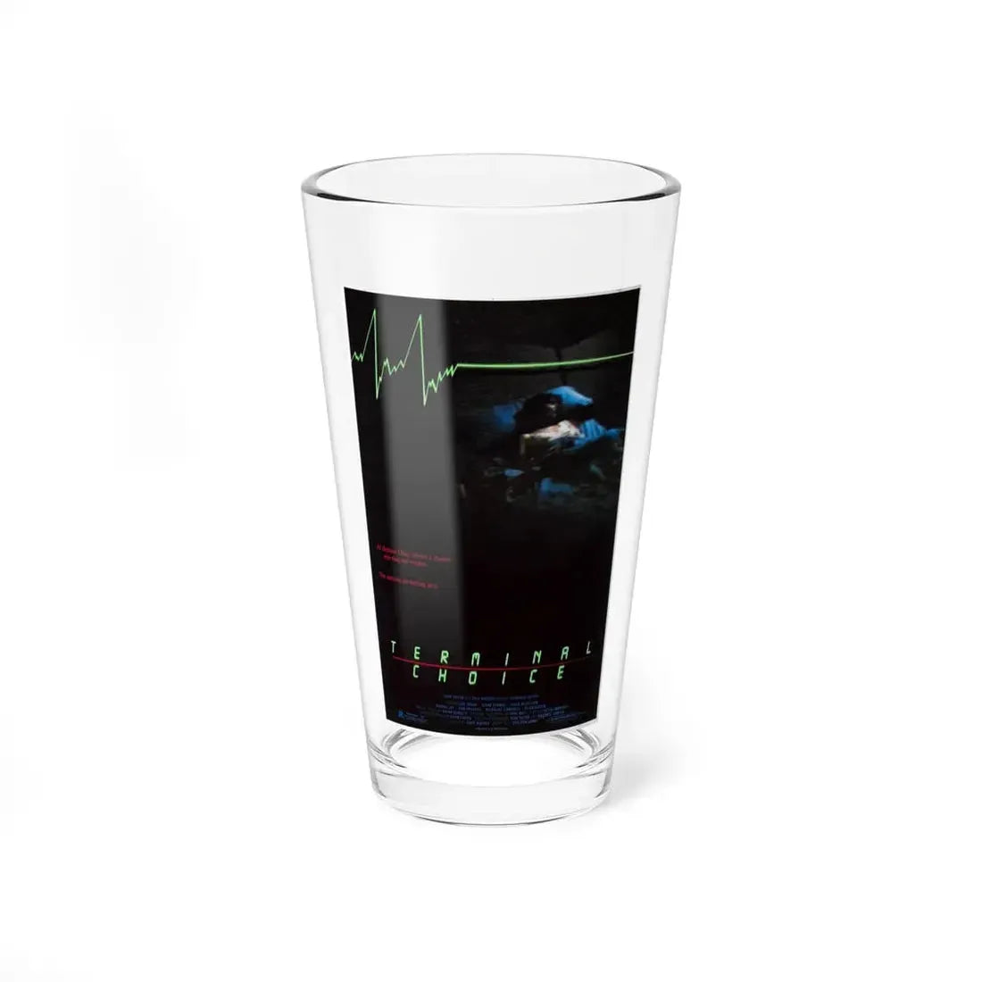 TERMINAL CHOICE (DEATHBED) 1985 Movie Poster - Pint Glass 16oz 16oz - Go Mug Yourself