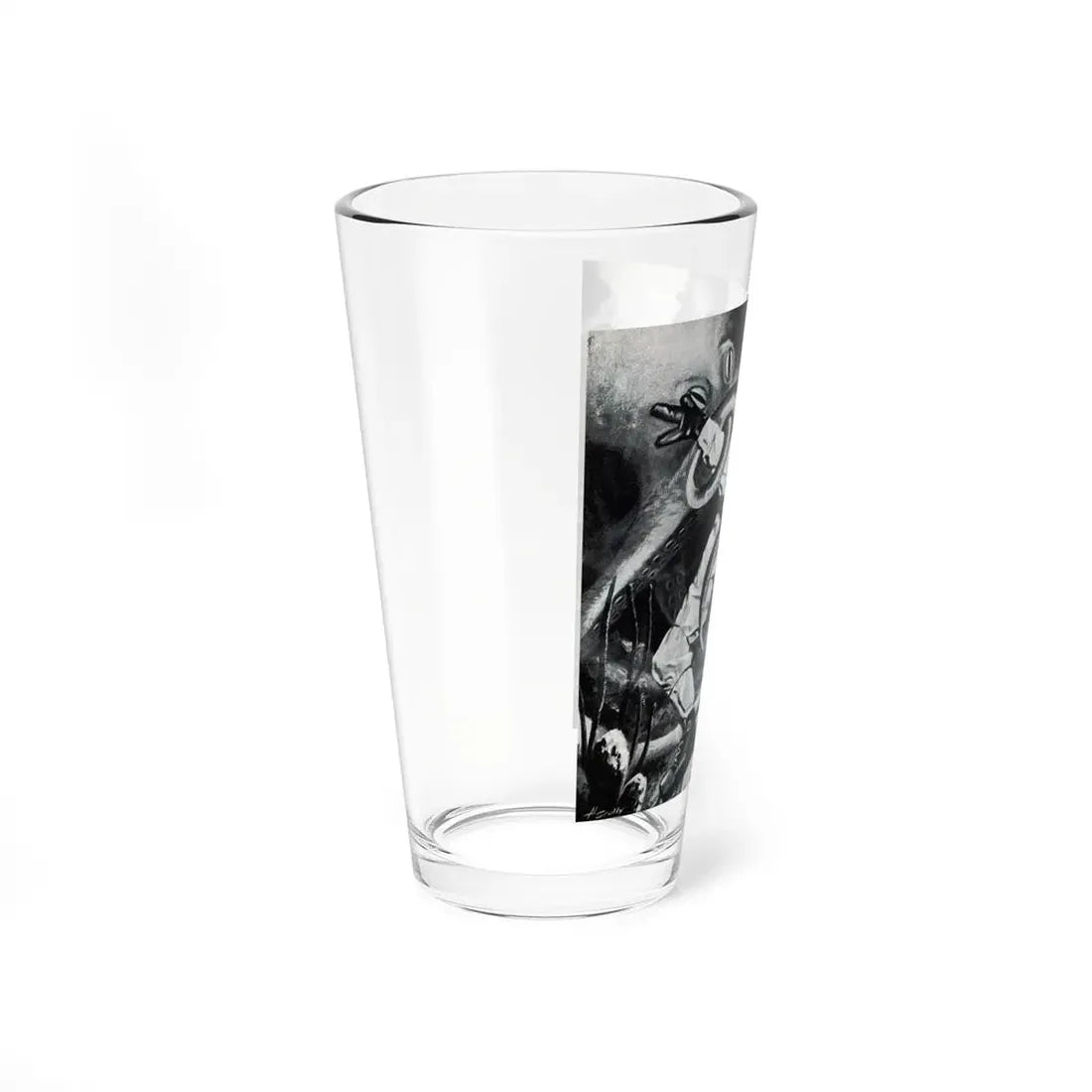 Terror and Treasure Under The Sea, Bold magazine, July 1954 (Magazine Illustration) Pint Glass 16oz - Go Mug Yourself