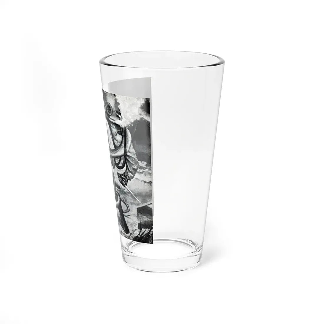 Terror and Treasure Under The Sea, Bold magazine, July 1954 (Magazine Illustration) Pint Glass 16oz - Go Mug Yourself