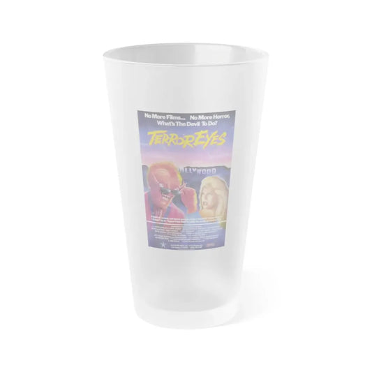 TERROR EYES 1988 Movie Poster - Frosted Pint Glass 16oz 16oz Frosted - Go Mug Yourself